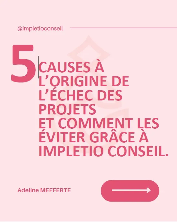 5 raisons d'échec de projet, Aube, Impletio Conseil